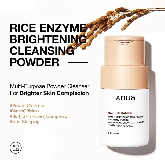 Anua - Rice + Ceramide Enzyme Brightening Cleansing Powder (40ml)